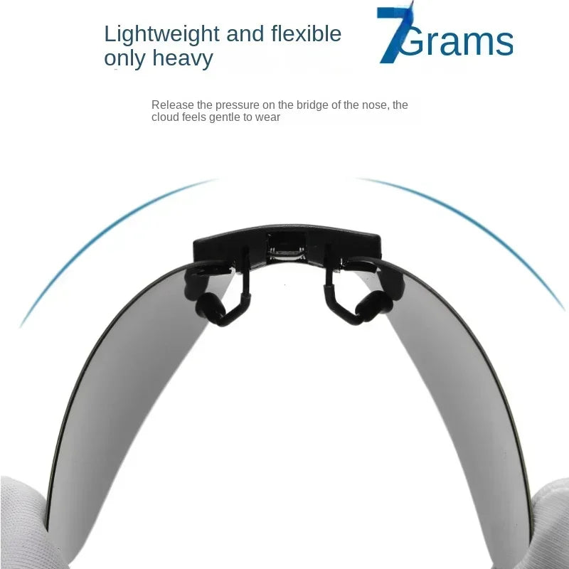 Square Polarized Clip-On Sunglasses – UV400 Anti-Glare