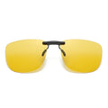 Square Polarized Clip-On Sunglasses – UV400 Anti-Glare - Nighttime